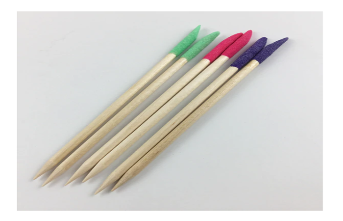 Dual-ended Multi Functions Pointy and Oblique Cuticle Pusher, Manicure & Pedicure Sand Sticks