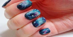 How to create a galaxy-inspired nail art?